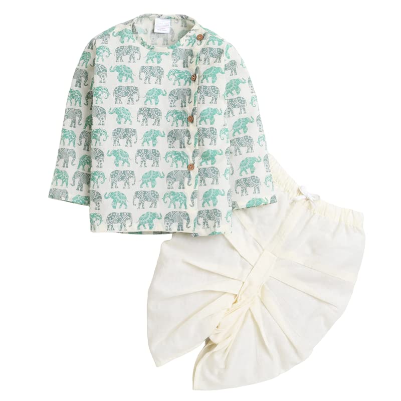 POLKA TOTS Dhoti Kurta Set for Baby Boys