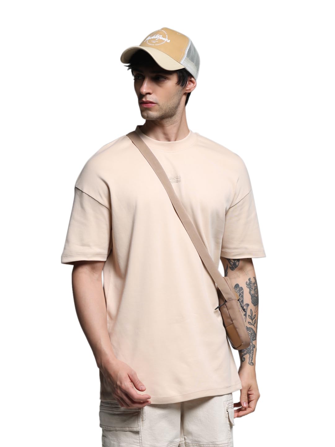 JACK & JONES Pure Cotton T-Shirt - Smoke Gray - Image 2