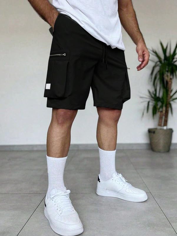 SMOWKLY Men's Cotton Cargo Shorts - Image 2
