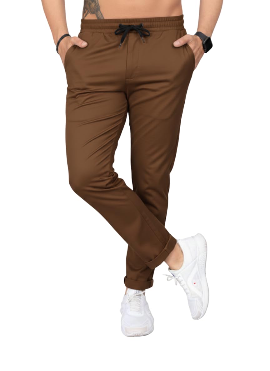 ENDEAVOUR WEAR Men's Brown Casual Trouser