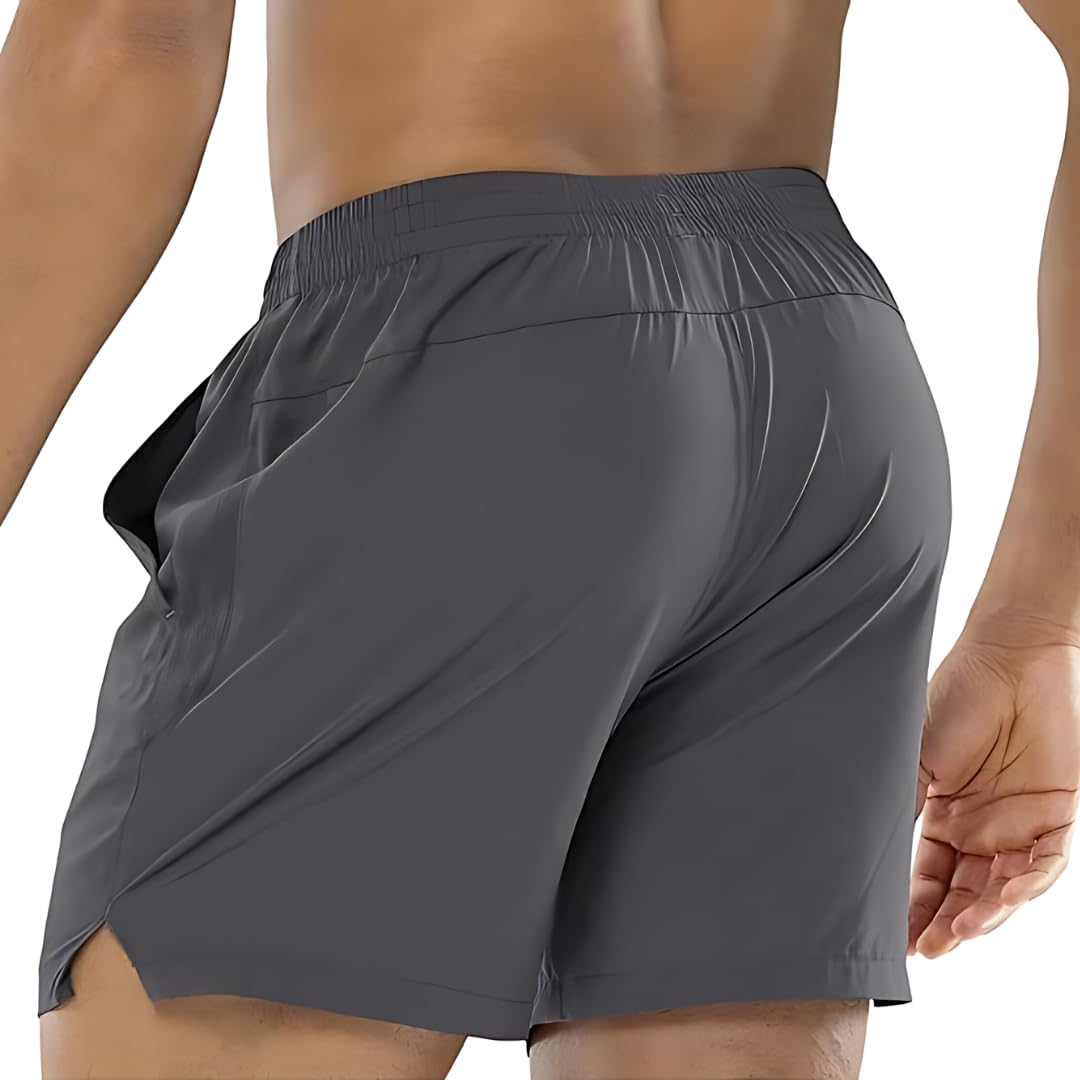 PROSHARX Men's Dark Grey Shorts - Quick Dry - Image 2