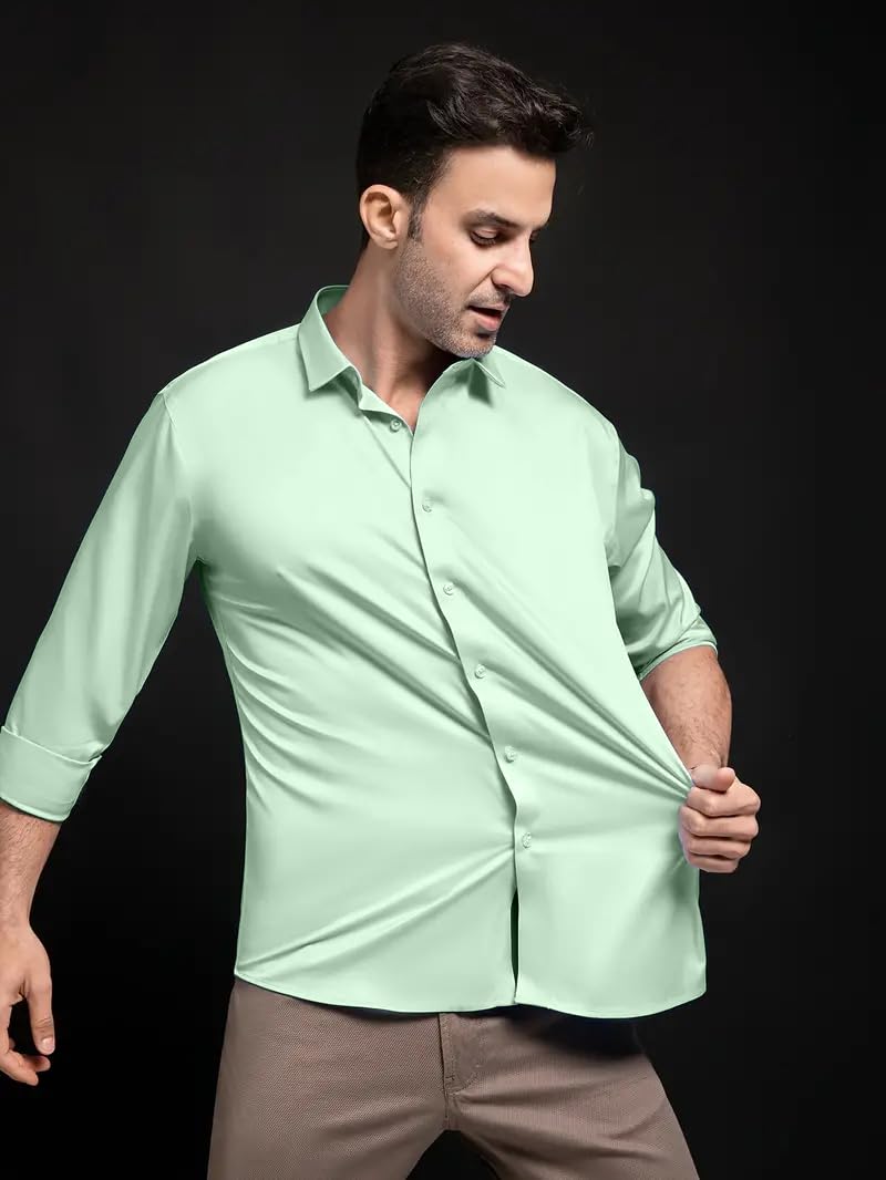 IndoPrimo Men's Pista Satin Casual Shirt - Image 3
