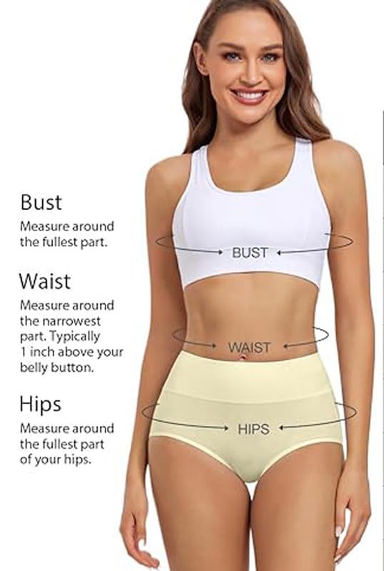 DIVING Women Briefs High Waisted Cotton Panties - Image 5