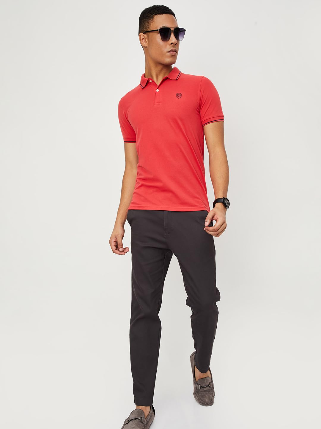 Max Men Red Polo T-Shirt - Image 2
