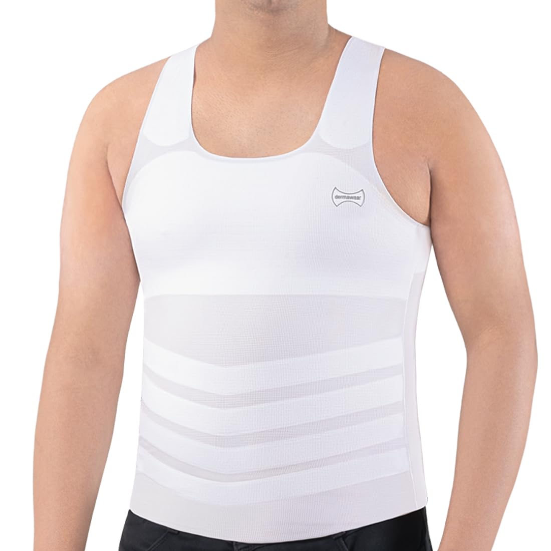 Dermawear Men's Slimming Vest - White - Image 4