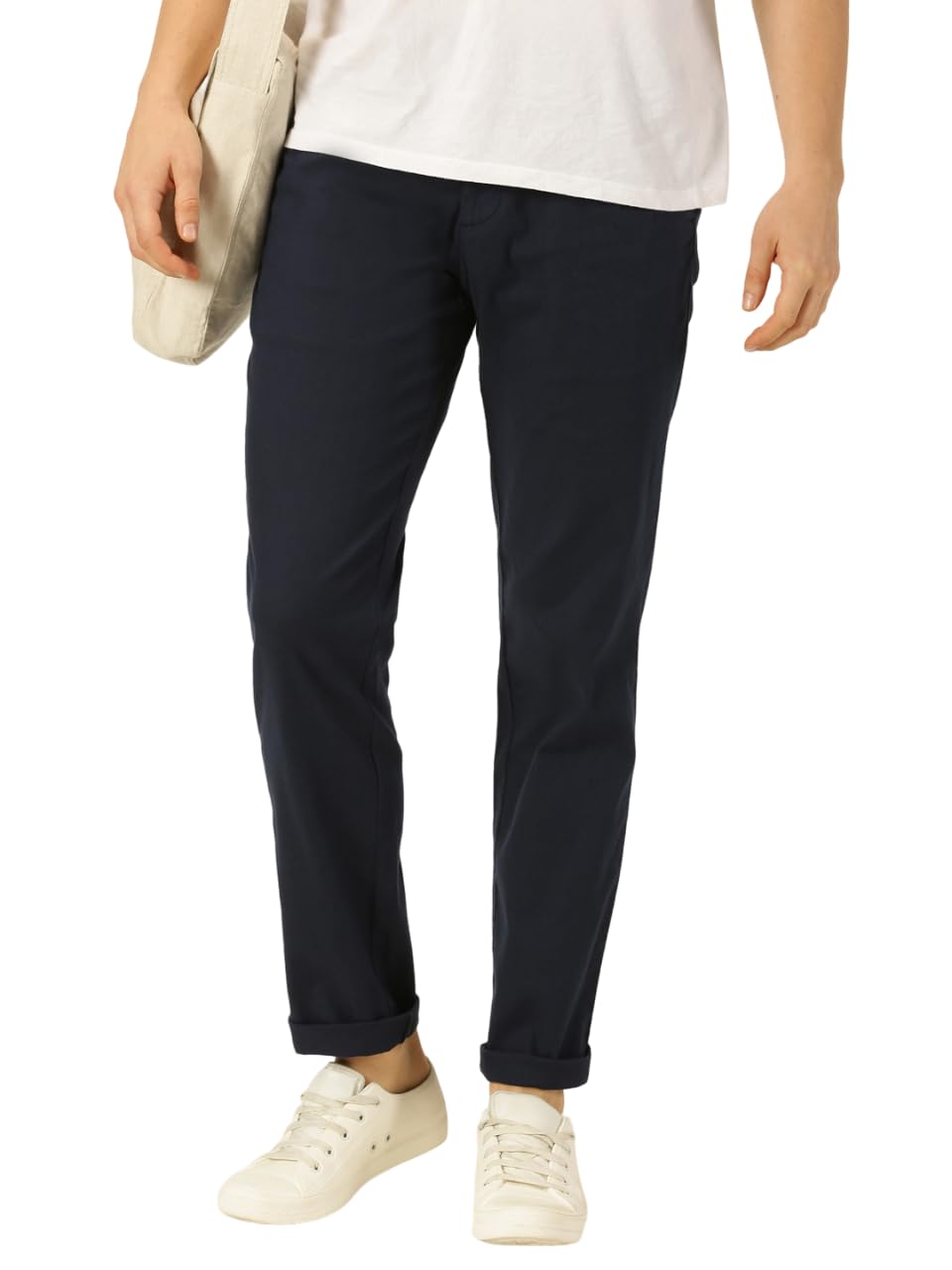 Thomas Scott Men Navy Chinos Trousers