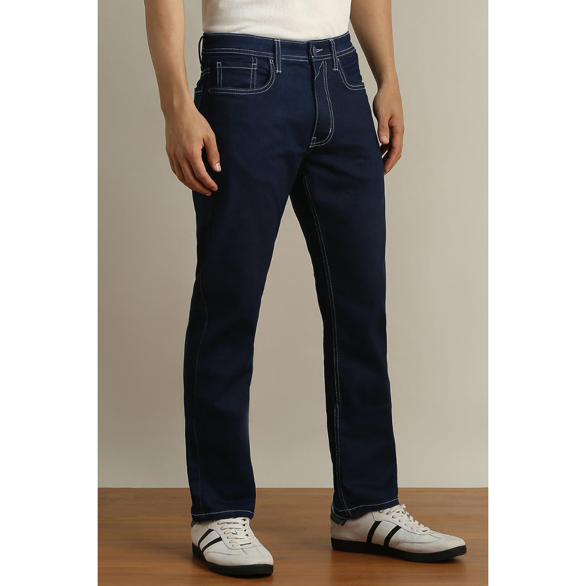 Peter England Men Navy Jeans - Image 3