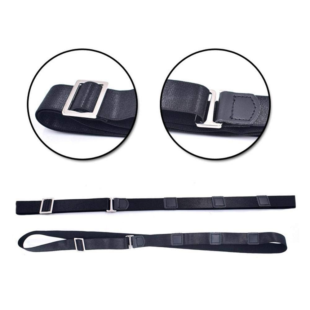 CLUB SPUNKY Unisex Shirt Stay Belt - Black - Image 4