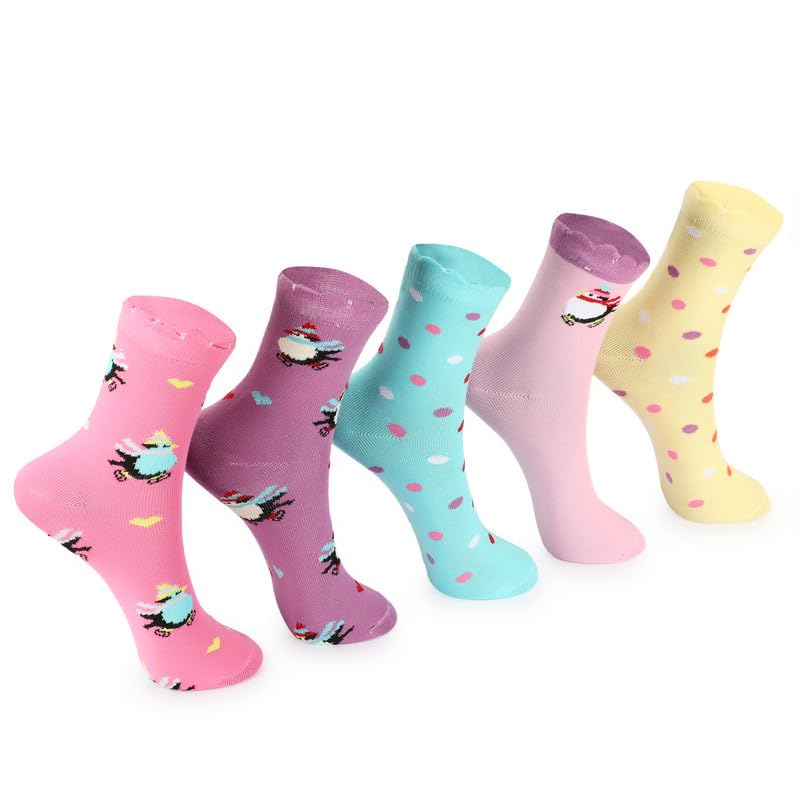 SOCKRAVE Kids Girls Socks - Multicolor Printed