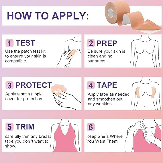 DELZSTR Boob Tape Kit - Invisible Breast Lift - Image 3