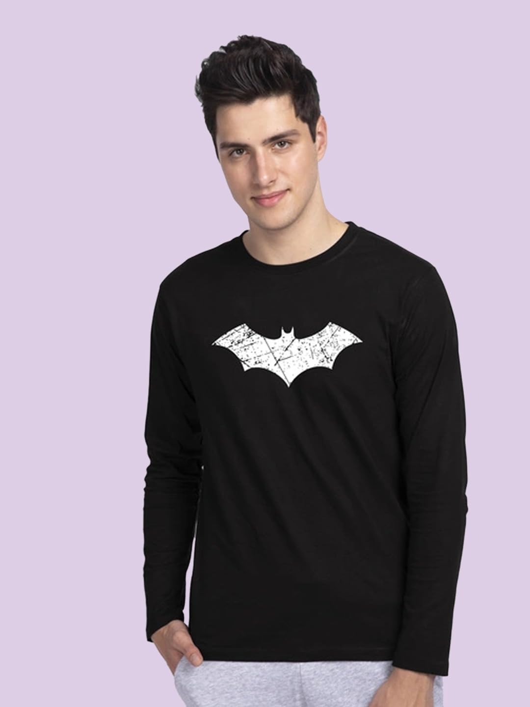 Bewakoof Batman Tee for Men - Black - Image 2