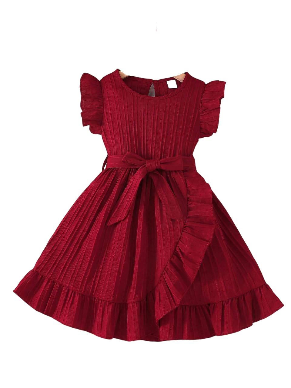 ASHIKTA Girl's Country Dress - Maroon