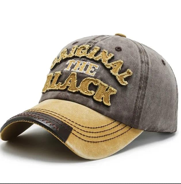 BRANDONN Casual Cotton Cap for Men & Women - Grey Yellow - Image 2