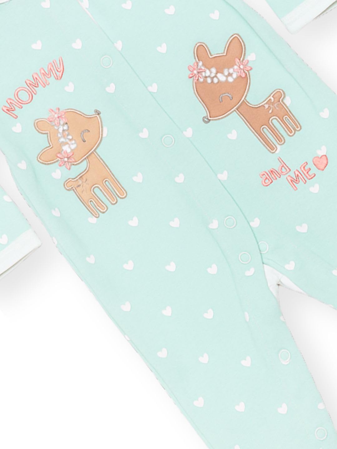 TuddyBuddy Cotton Multi Color Zipper Romper for Baby - Image 4