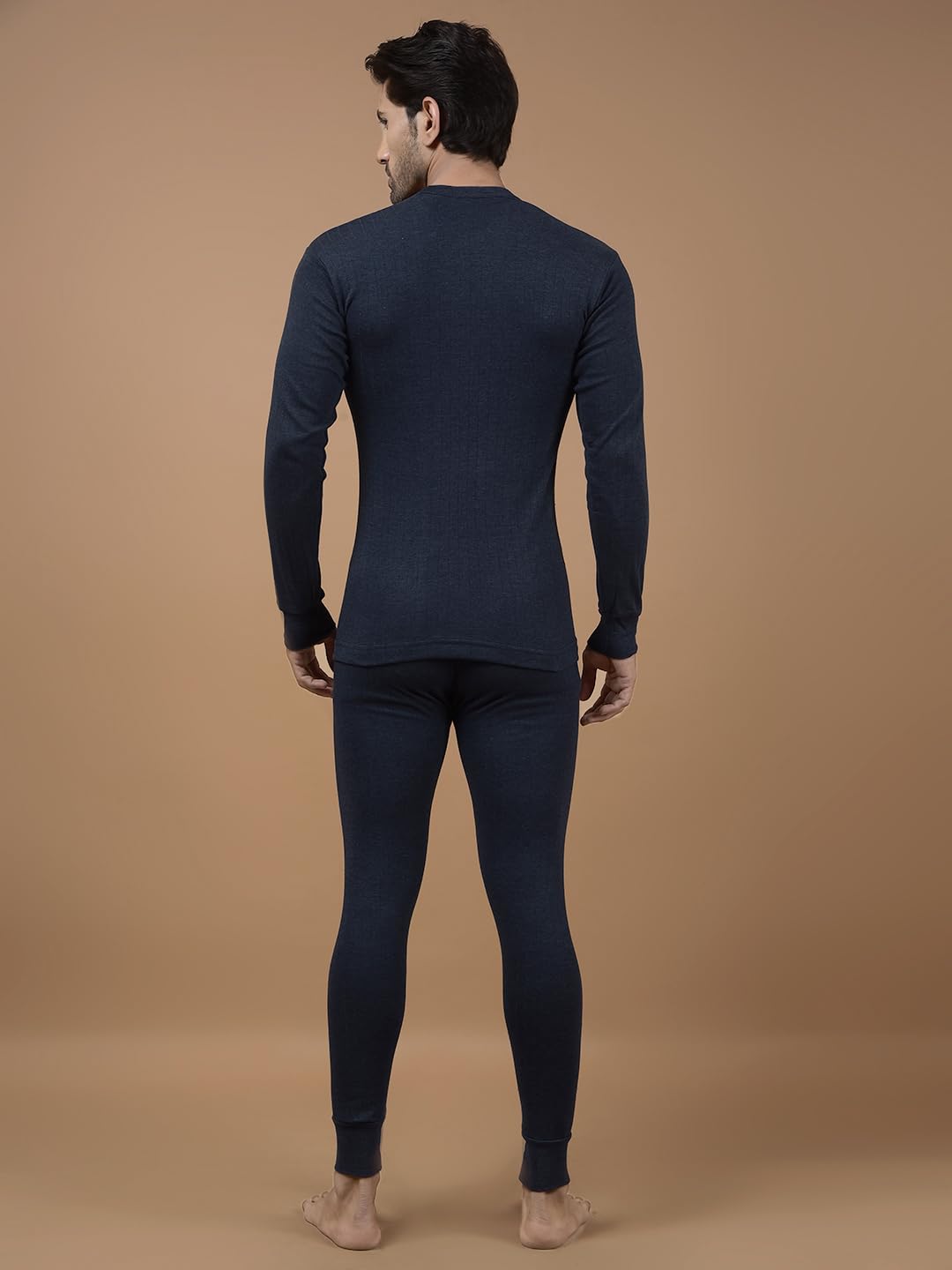 Dollar Wintercare Esteem Men's Thermal Vest & Trouser Set - Blue - Image 3