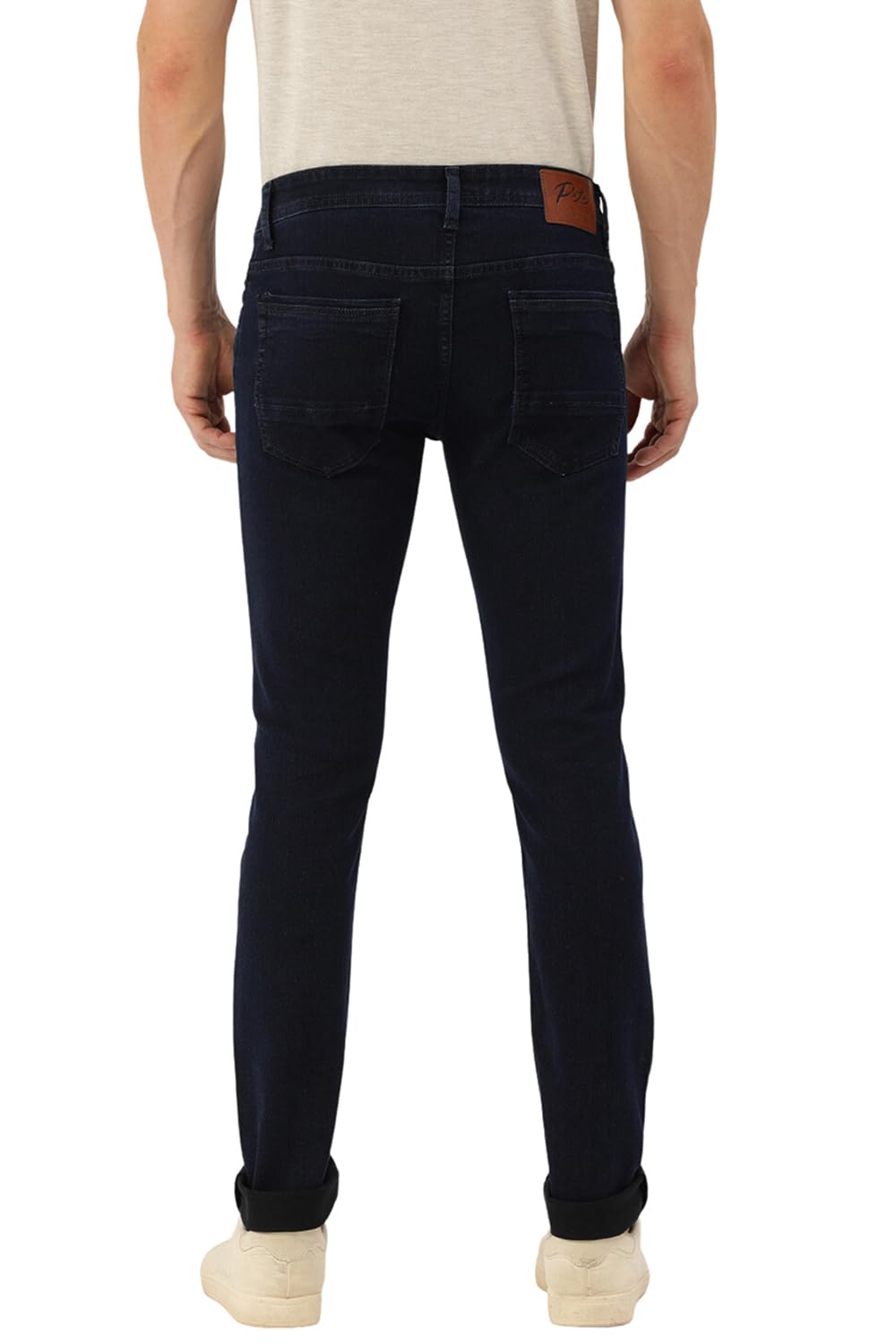 Peter England Men's Stretchable Jeans - Deep Navy - Image 3