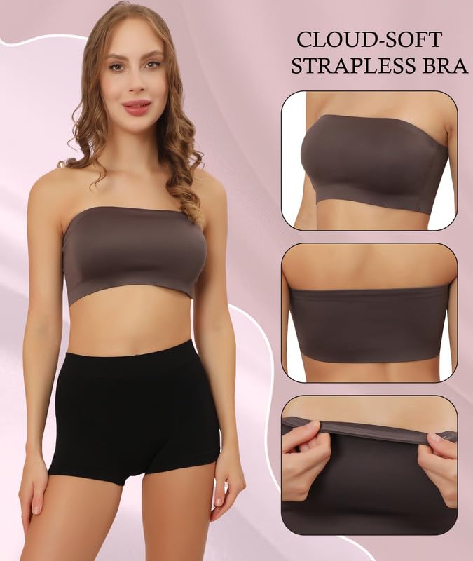 GLAMORAS Non-Padded Tube Bra for Women - Image 5