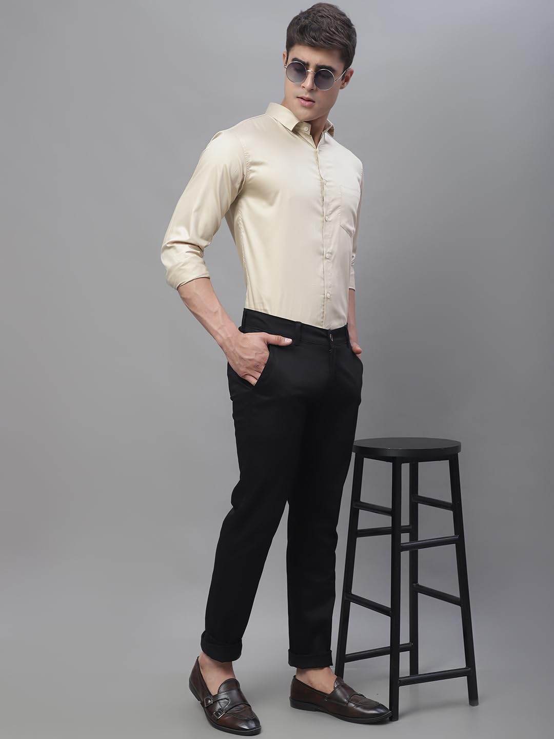 Majestic Men's Formal Shirt - Cream - Image 4