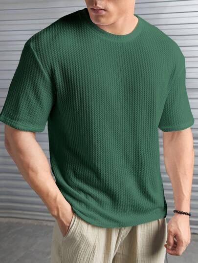 GarbGlide Mens Oversized Tshirt - Green - Image 4