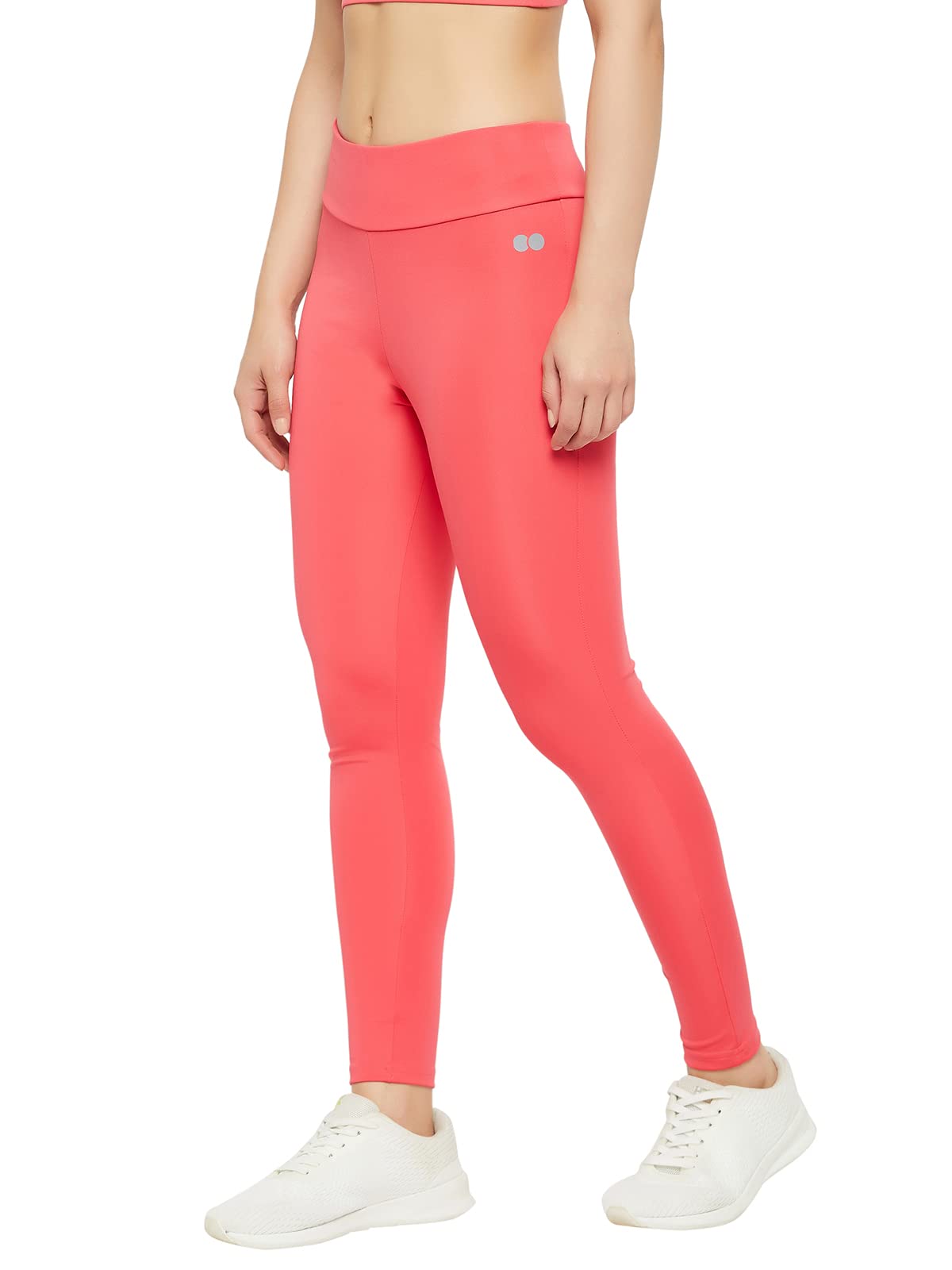 Clovia Pink Tie-Dye Leggings for Women - Image 4