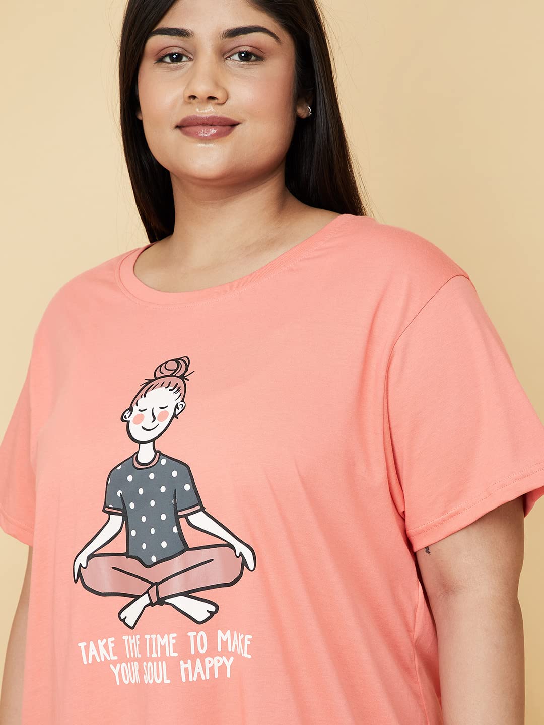 Max Women Cotton Printed T-Shirt - Image 4