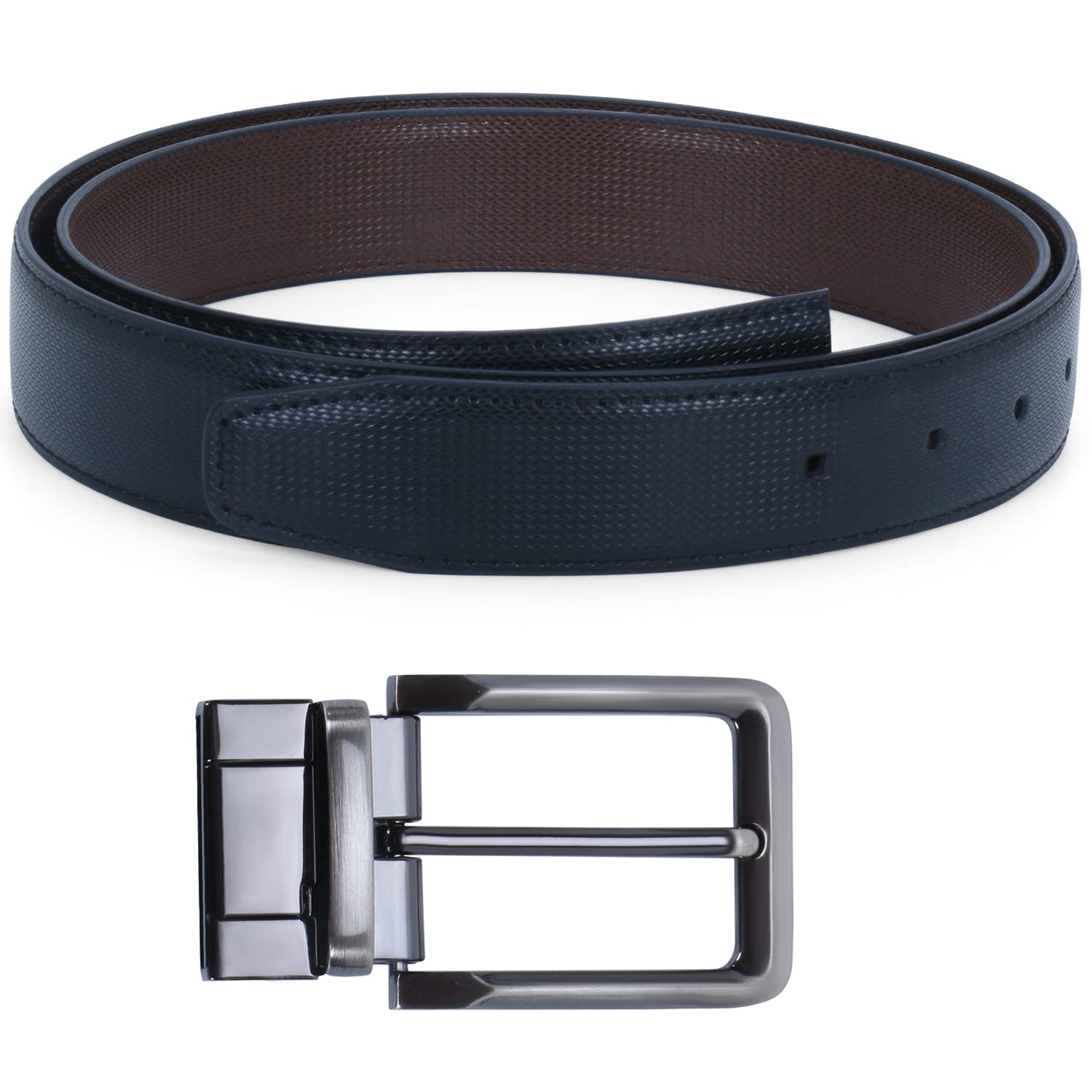 Labnoft Reversible Leather Belt for Men - Black & Brown - Image 5