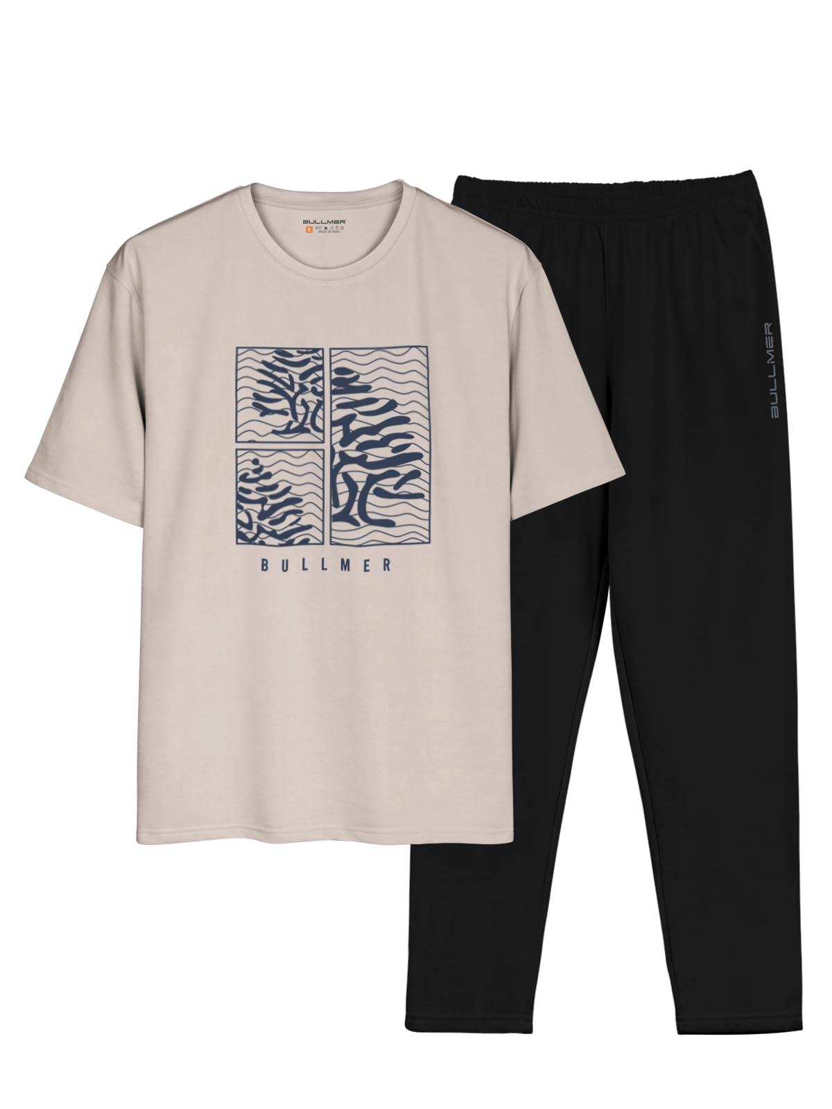 BULLMER Cotton Blend Printed Clothing Set for Men