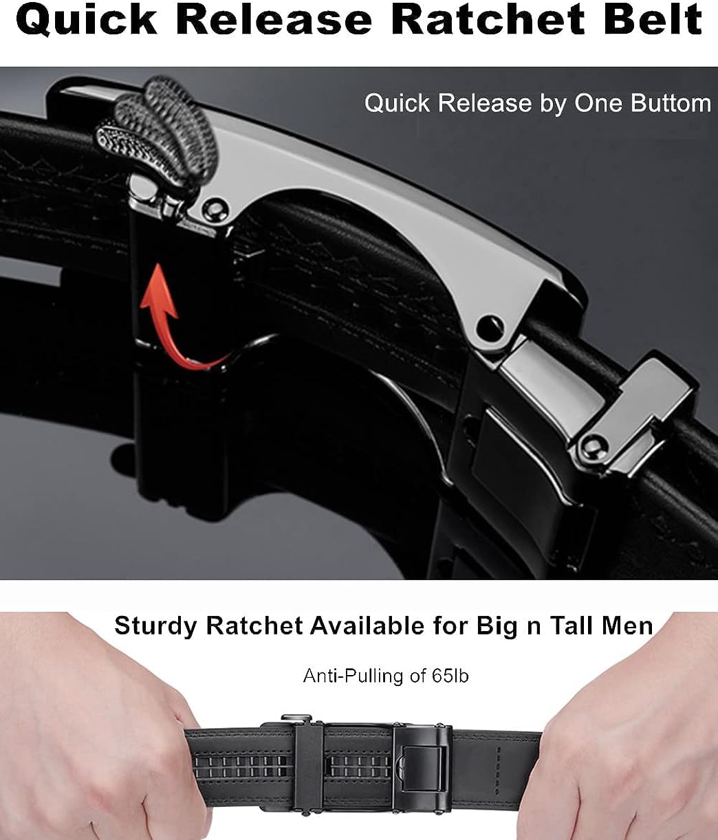 Contacts Genuine Leather Belt for Men - Image 3