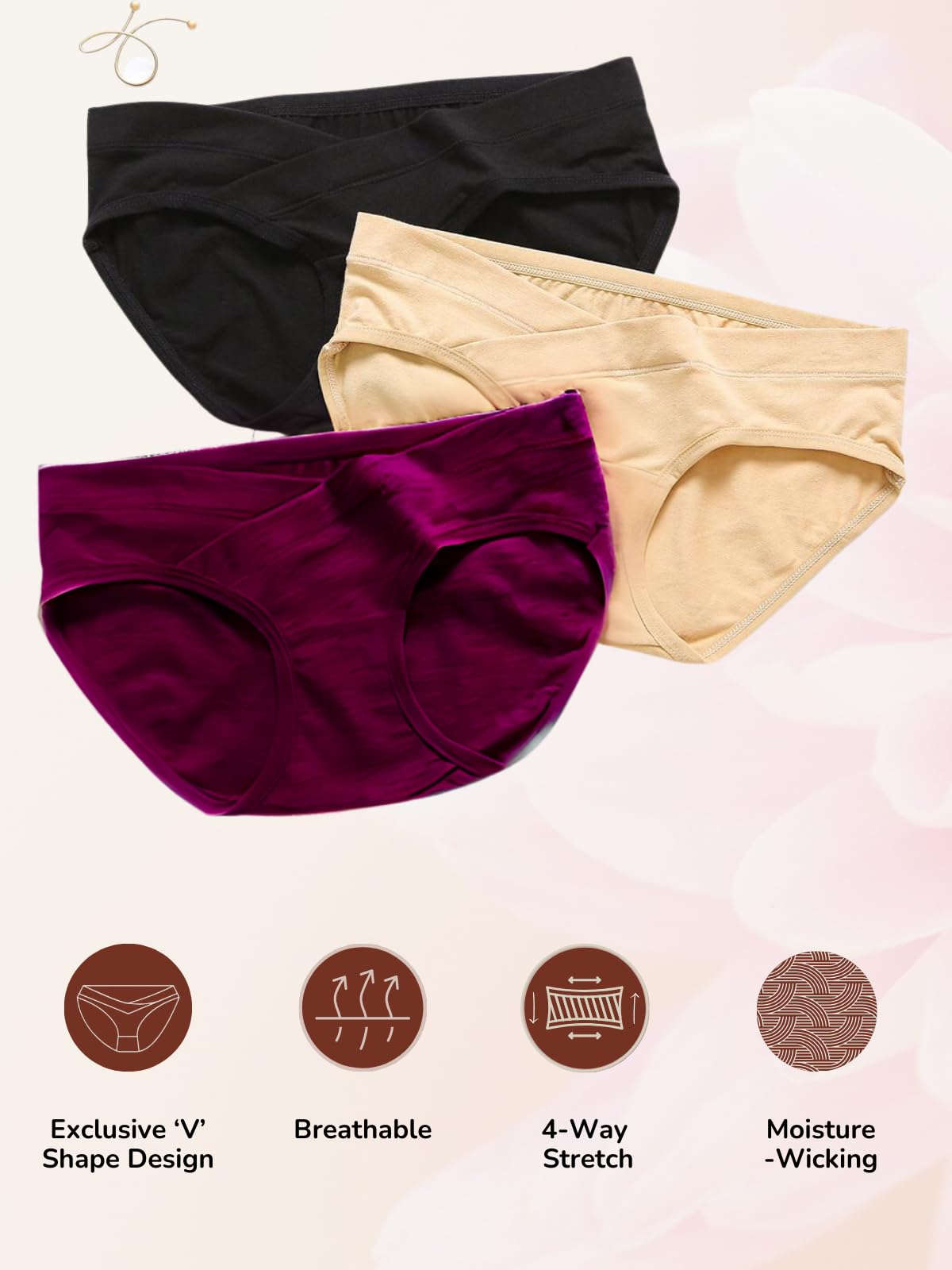 THE MAMA KLUB Women Maternity Panties - Multicolor - Image 3