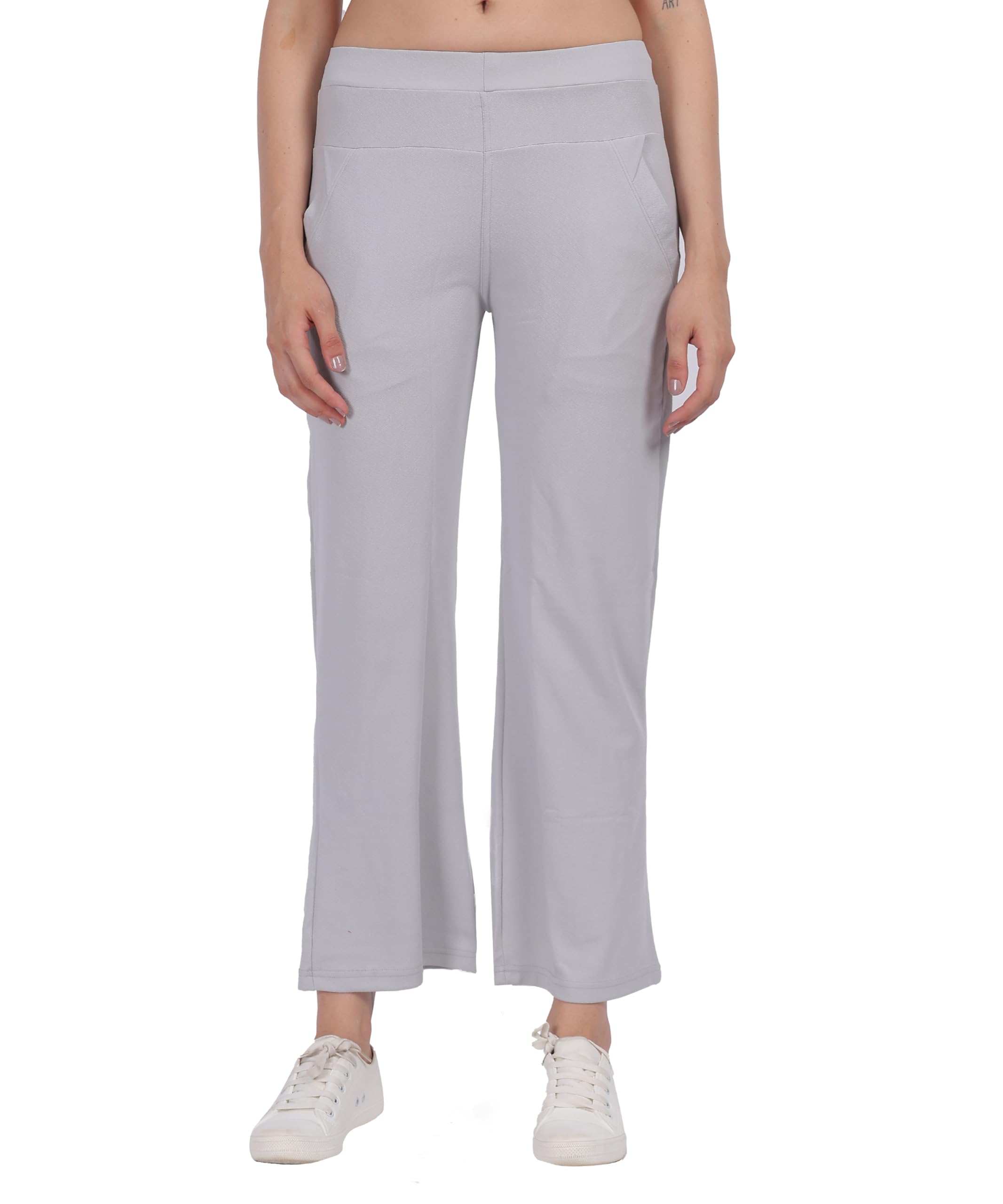 Girls Multicolor Stretchable Track Pants - Image 4