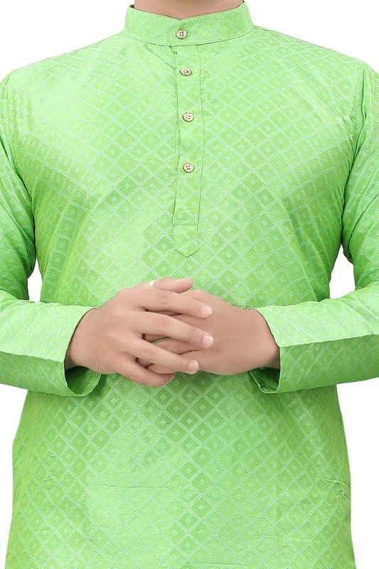 More & More Men's Kurta - Pista - Image 5