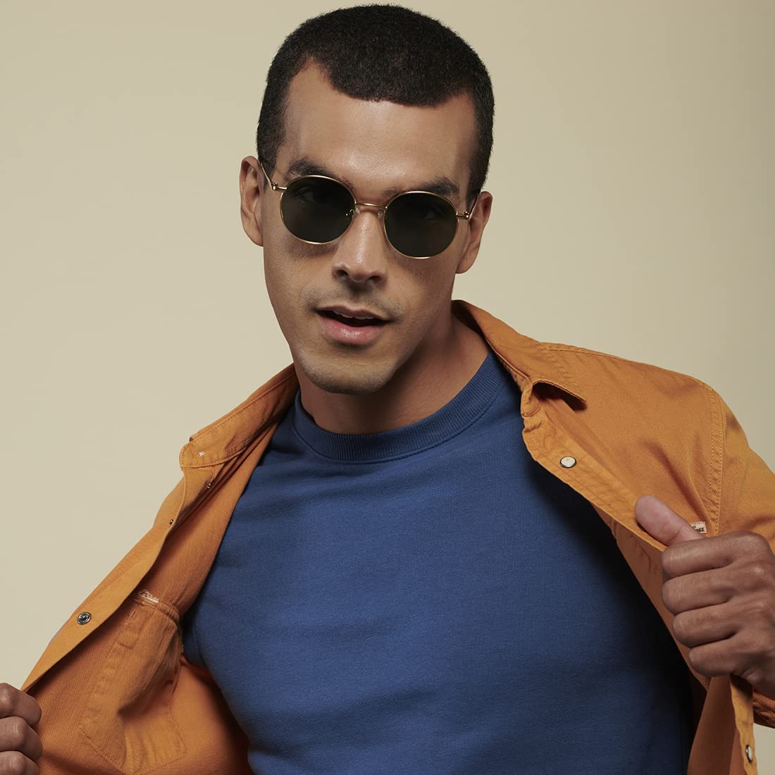 VINCENT CHASE Sunglasses - Full Rim Round Polarized - Image 4