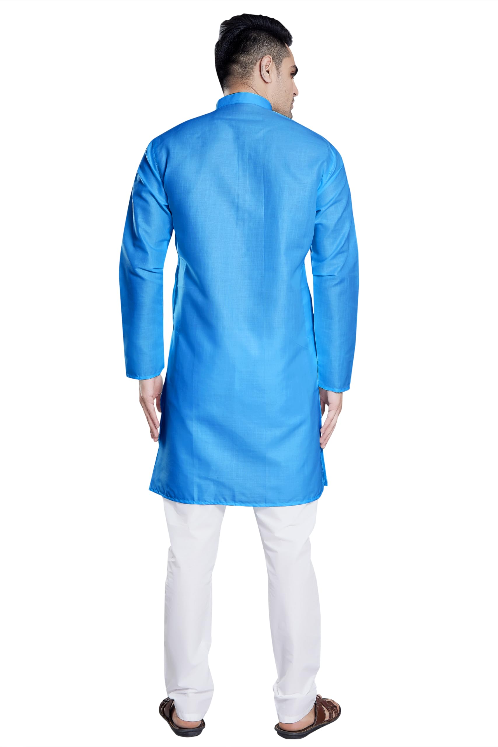 DIVISIVE Men's Kurta Pyjama Set - Cotton Blend - Image 4