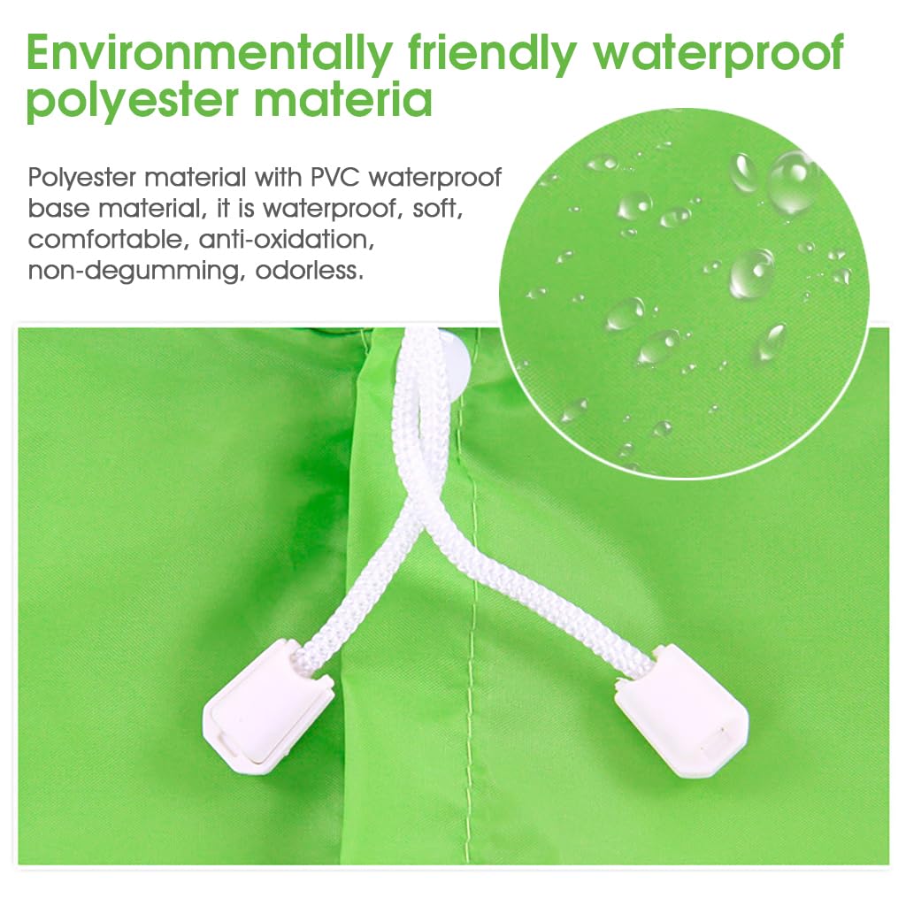 PALAY Unisex Kids Raincoat - Green Waterproof - Image 3