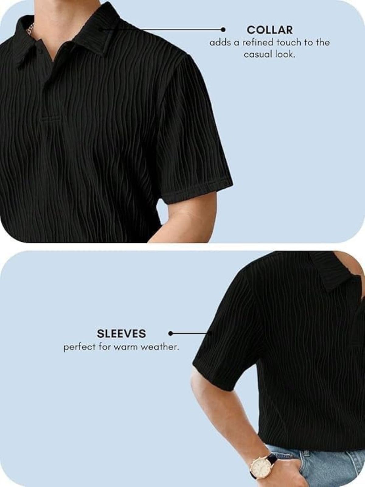 Leriya Fashion Men's Cotton Polo T-Shirt - Image 5