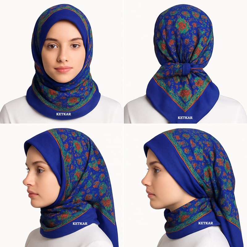 KETKAR Soft Woolen Winter Scarf for Women - Blue - Image 5