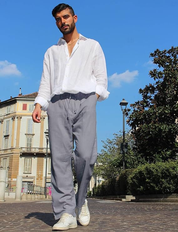 CB-COLEBROOK Men's Linen Pants - Image 3