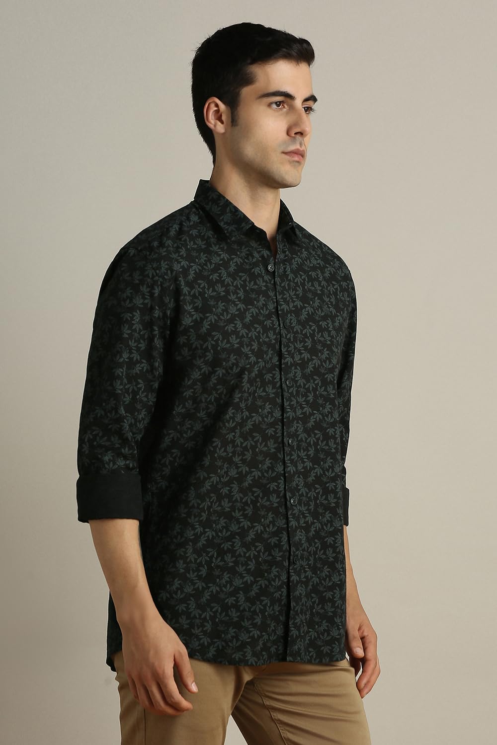 Peter England Men Black Casual Shirt - Image 3