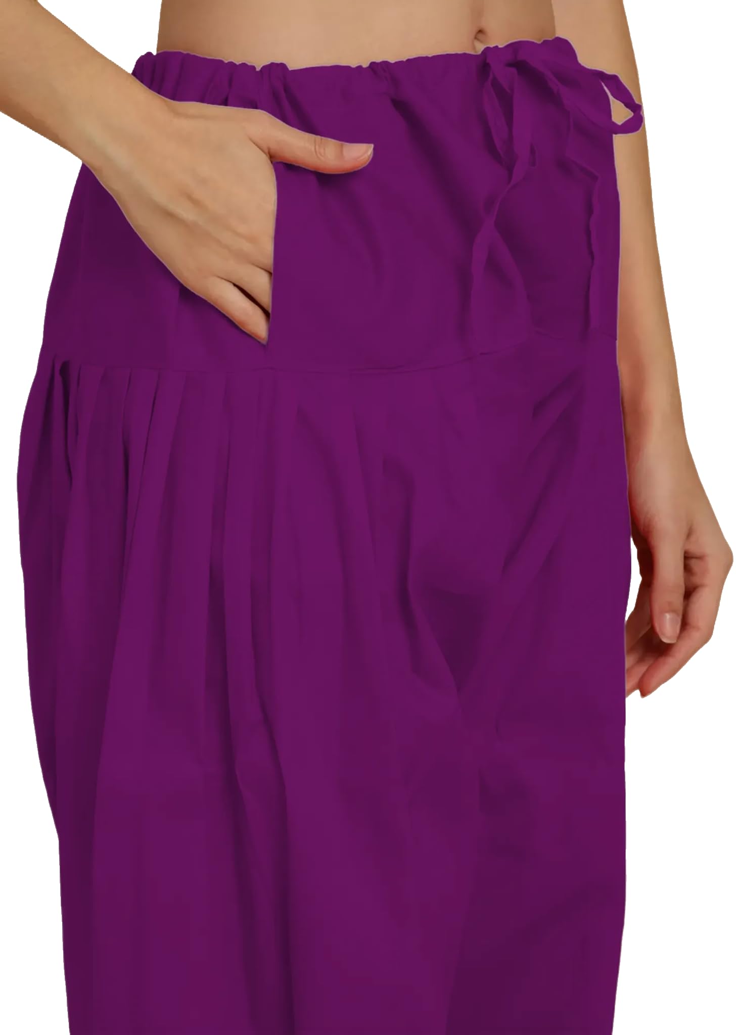 Purple Cotton Patiala Salwar for Women - Image 4