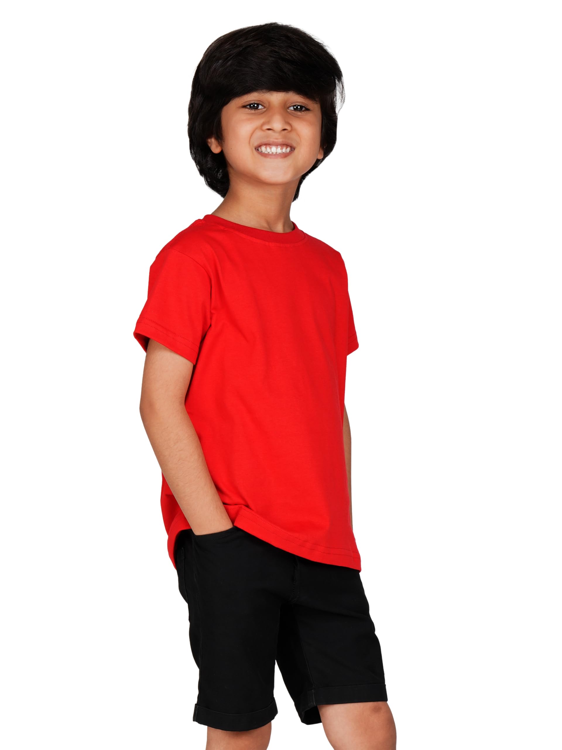 Branded Boys Kids T-Shirt - Red - Image 2