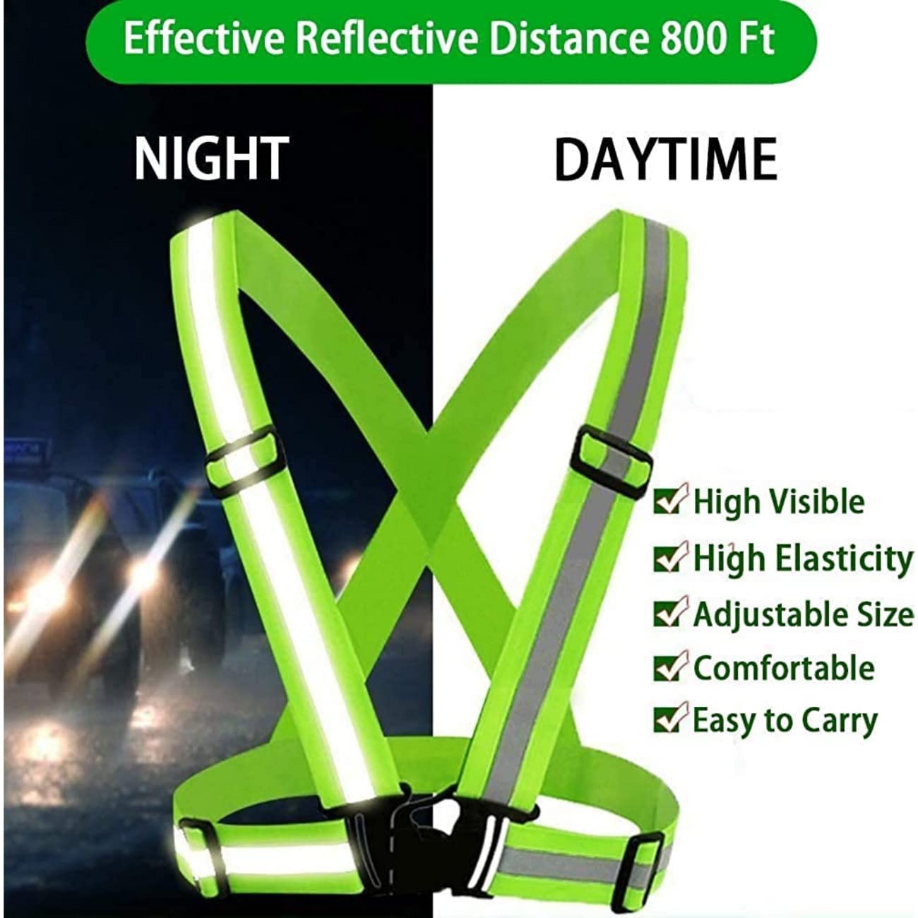 GarbGlide Night Cycling Reflector Belt - Image 3