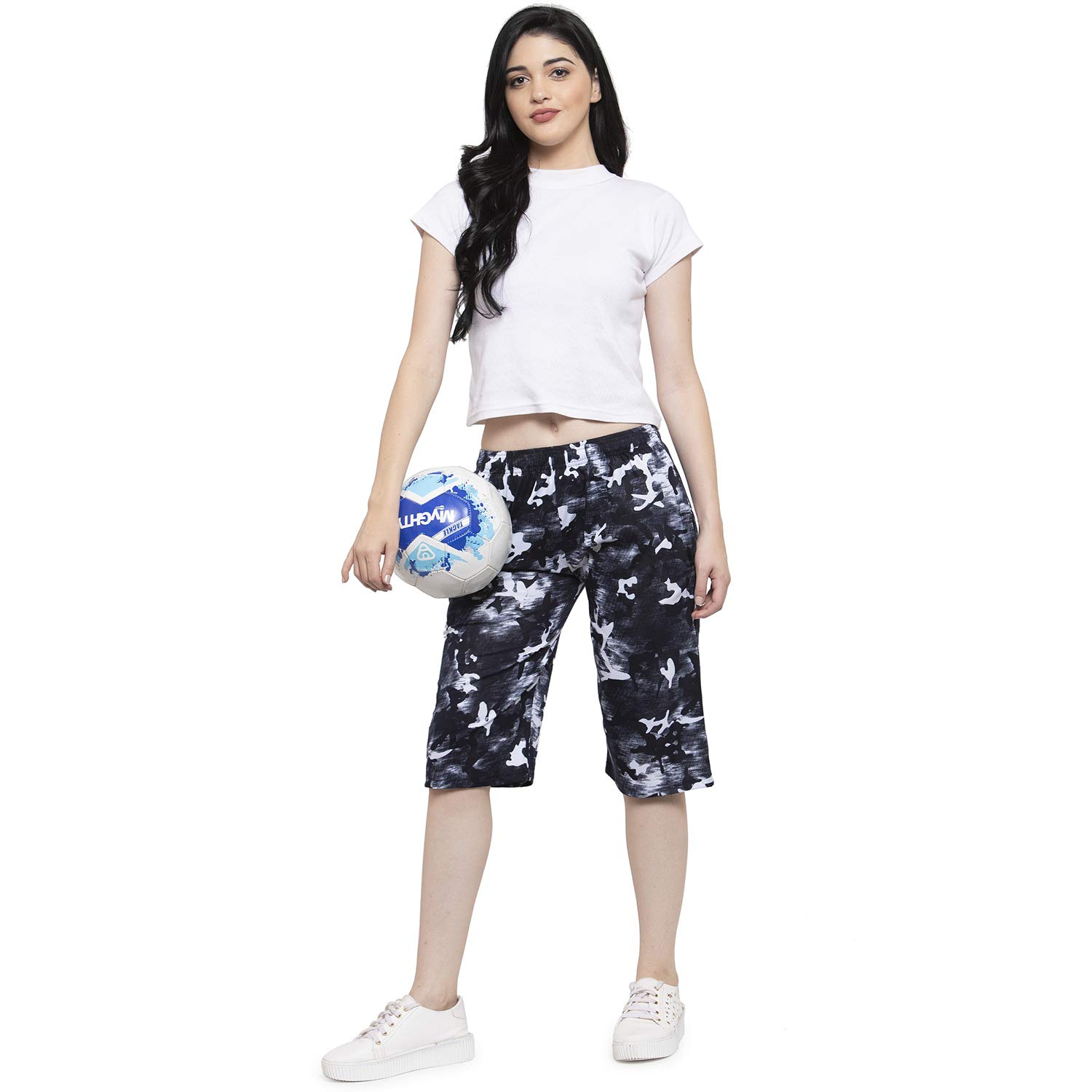 UZARUS Women's Capri - Black - Image 4