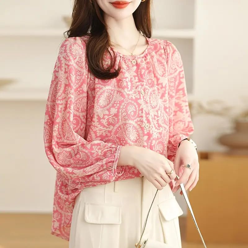 Light Pink Button-Down Shirt for Women - Image 3