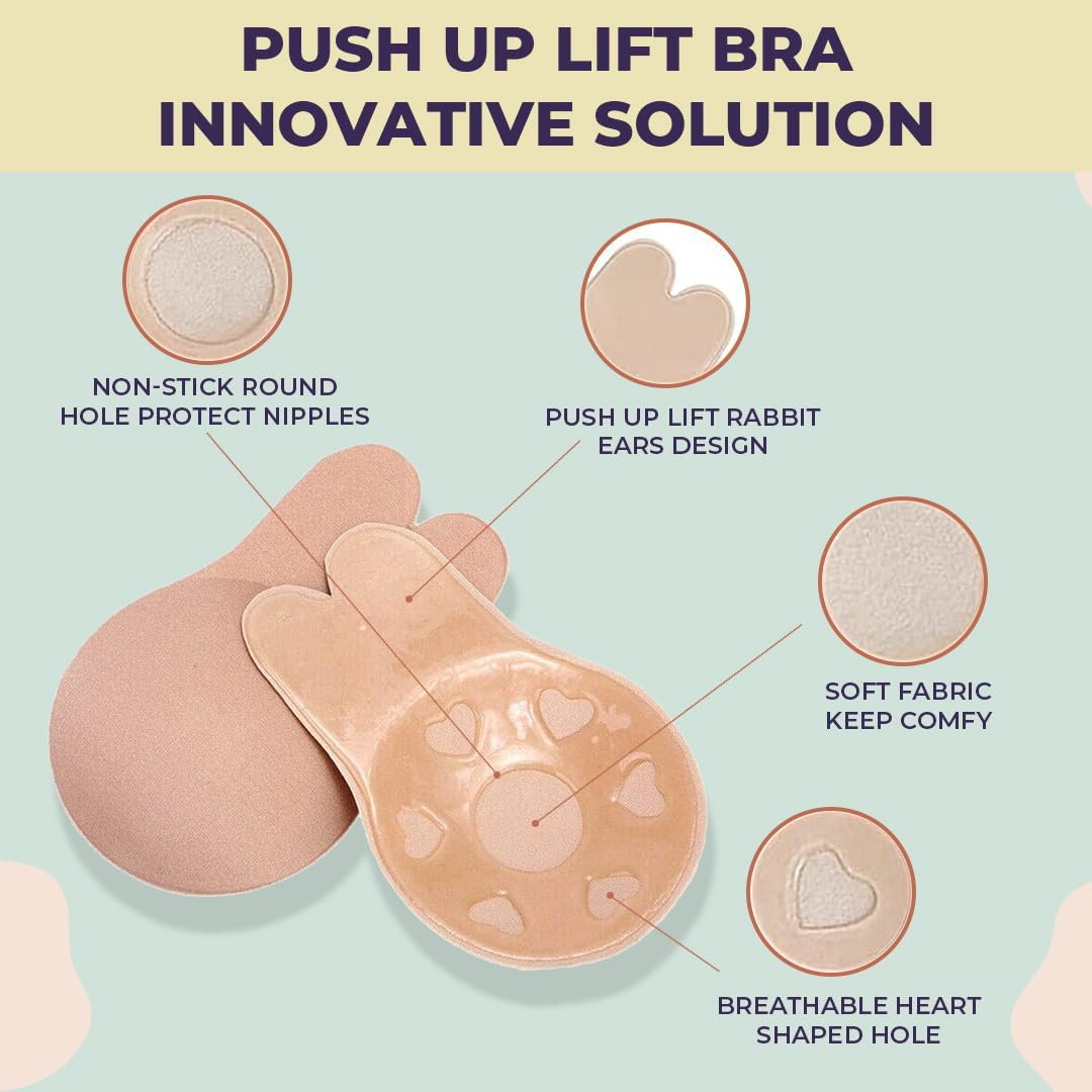 Sanfe Flix Reusable Boob Lift Cups - Nude - Image 3