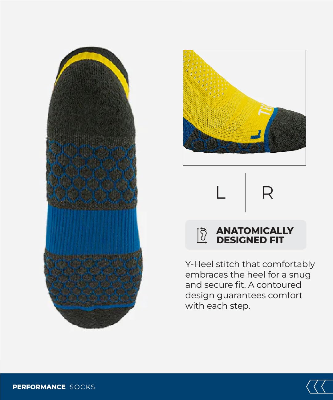 TEGO Volt Coolmax Ankle Socks for Men - Image 4