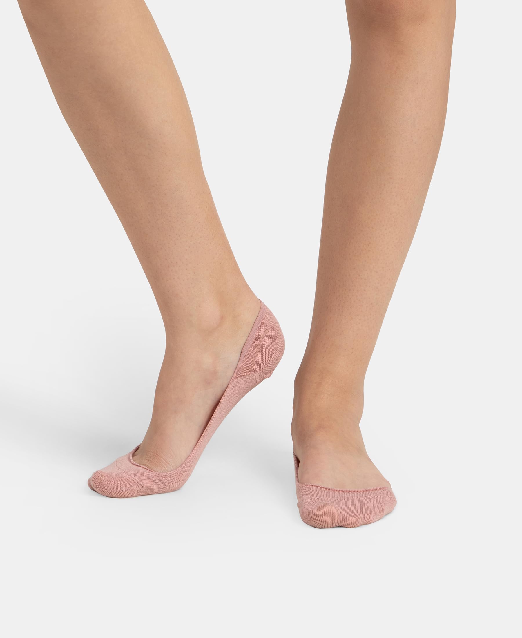 Jockey Women's Compact Cotton Stretch No Show Socks - Pale Mauve - Image 5