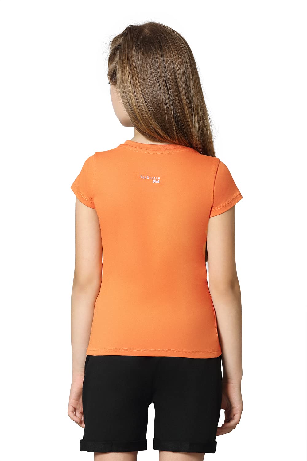 Van Heusen Girls Ultra Soft T-Shirt - Apricot Buff Yellow - Image 4