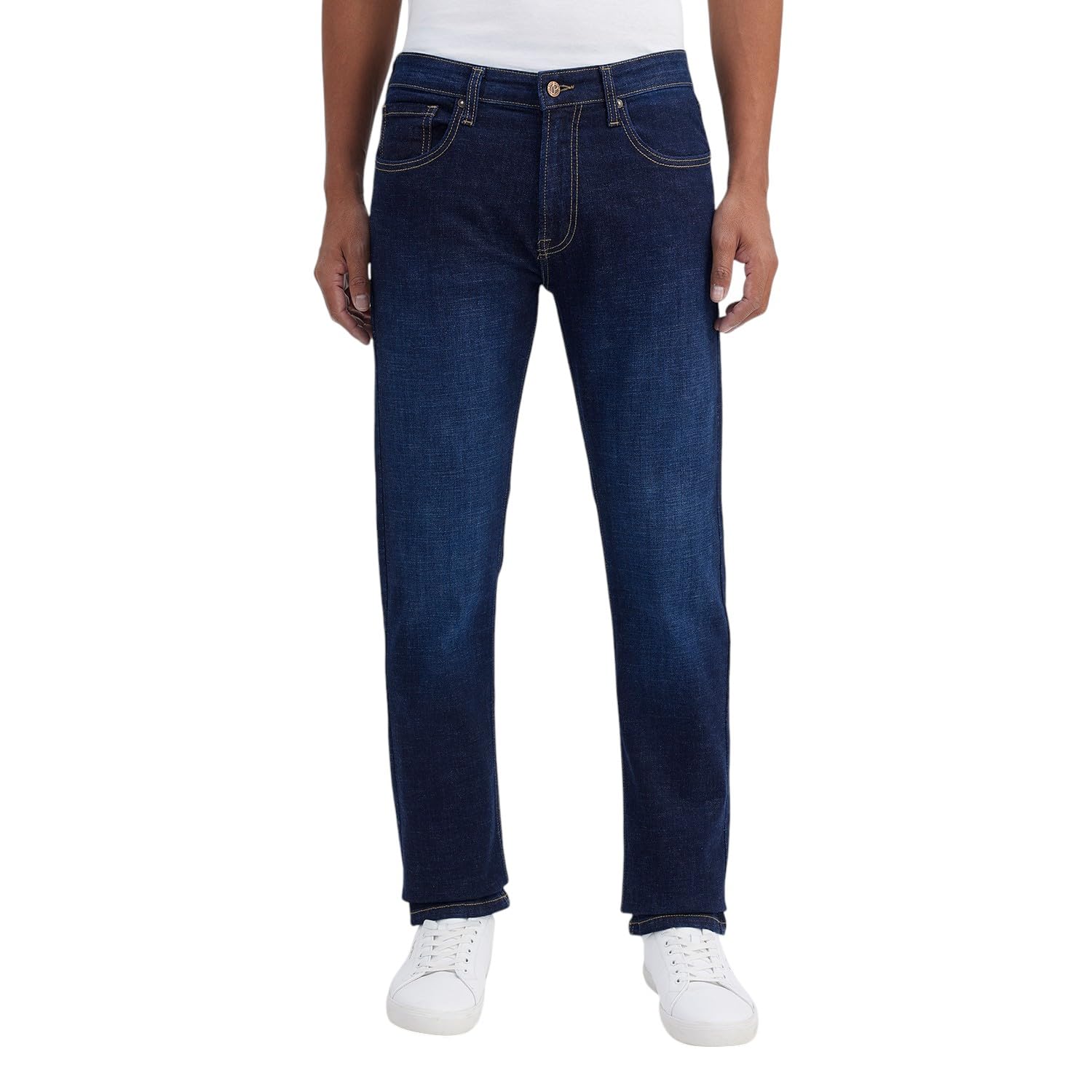 GarbGlide Men Blue Straight Fit Jeans