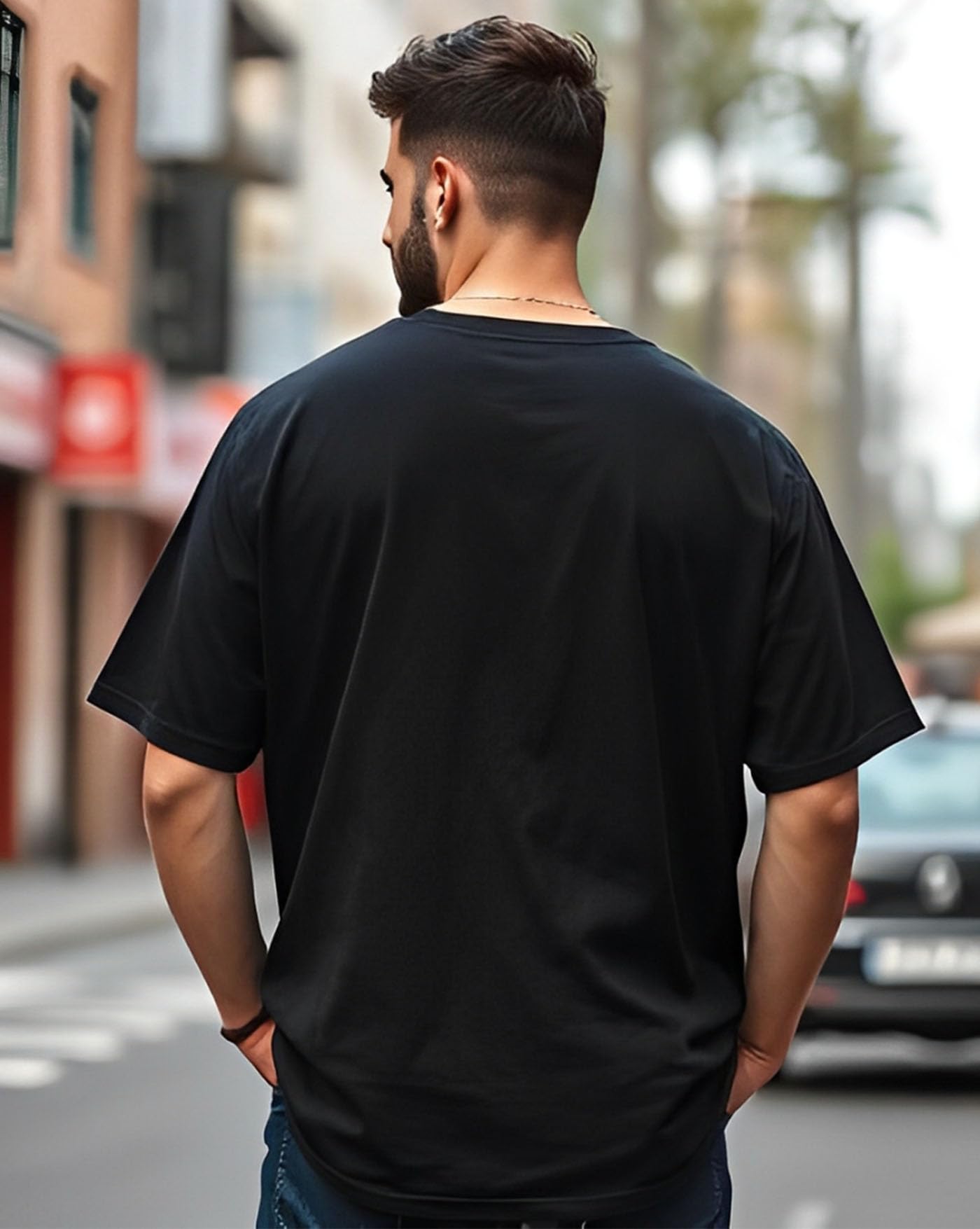 AUSK T-Shirt for Men - Black - Image 3