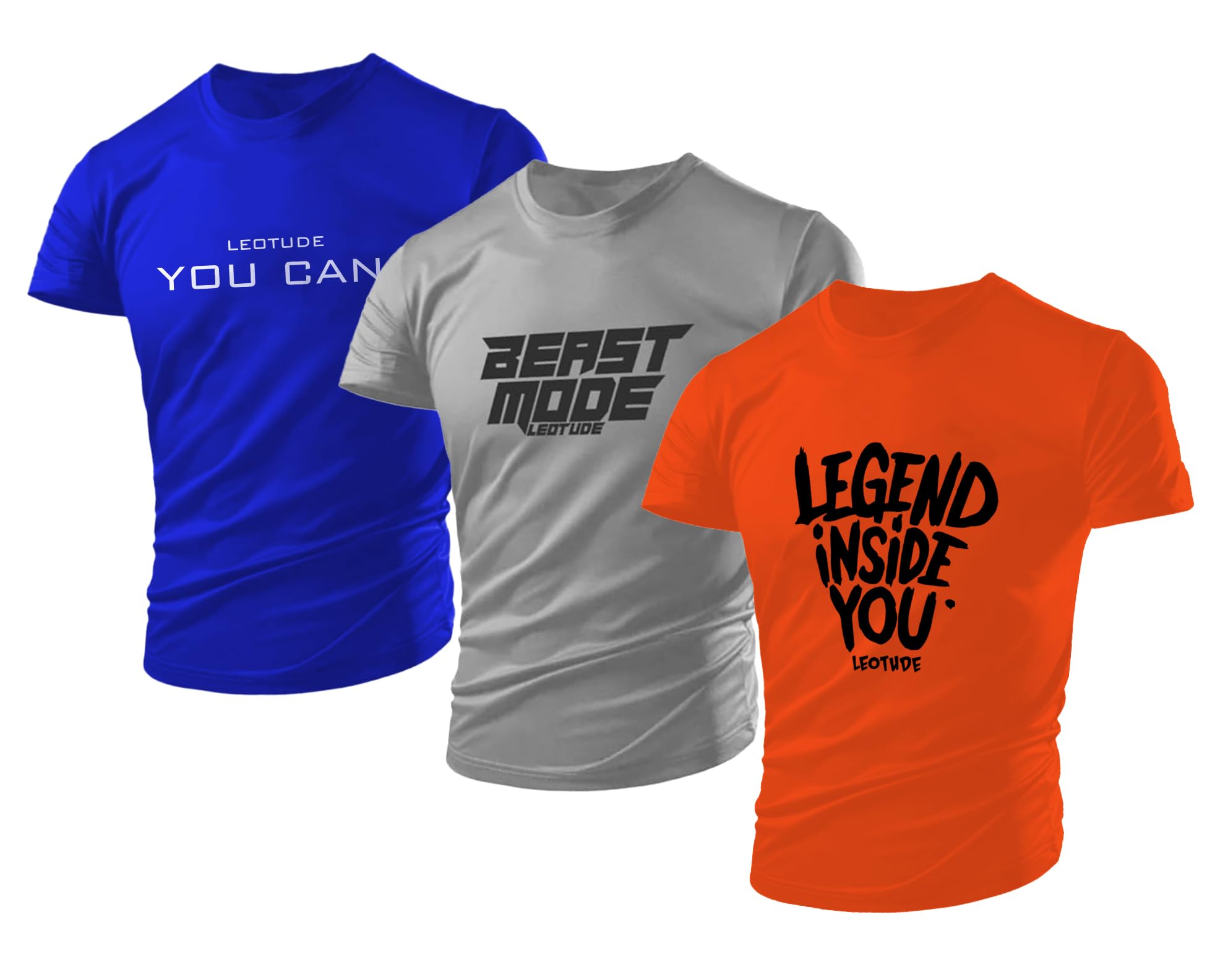 LEOTUDE Men Cottonblend Tshirt